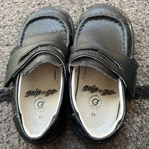 Pediped black leather shoes